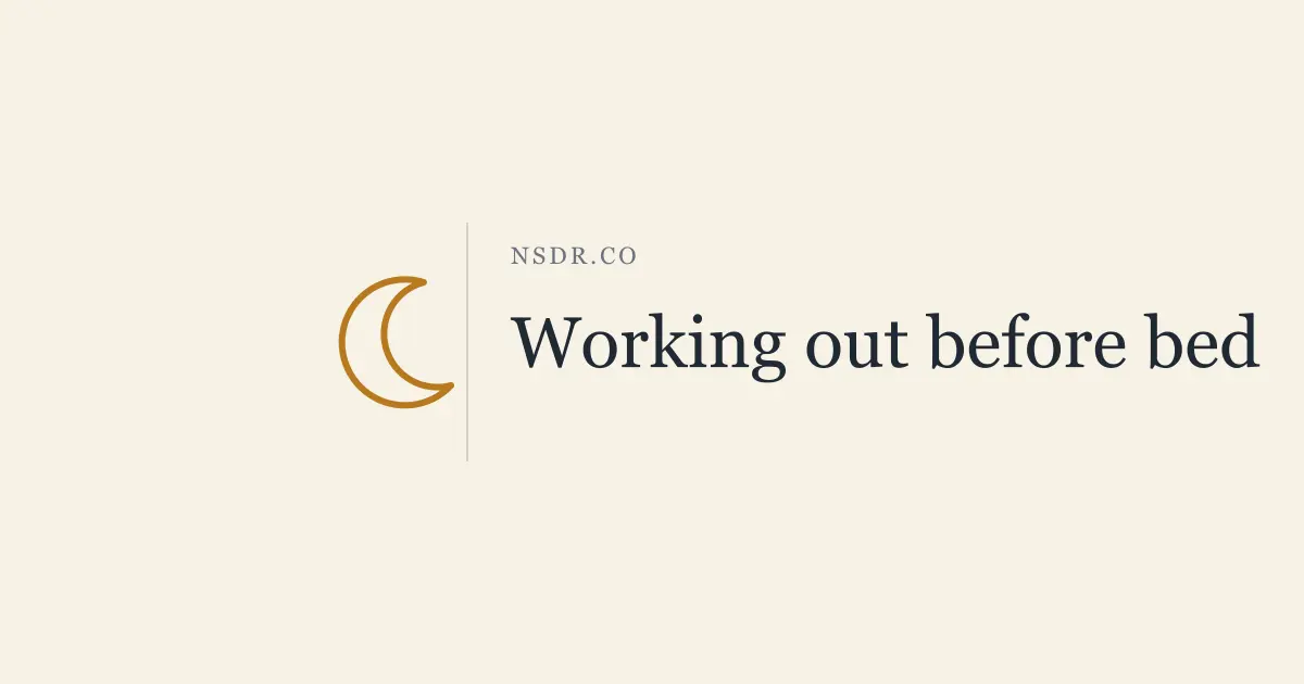 Working Out Before Bed: Does It Wreck Your Sleep?