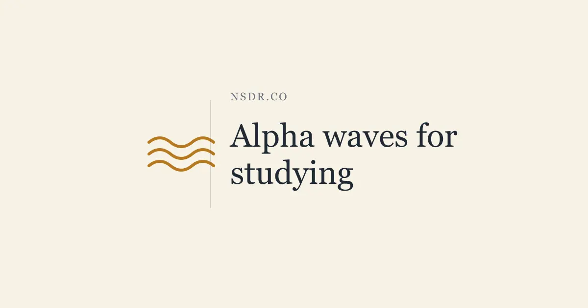 Alpha Waves for Studying: Do Binaural Beats Help?