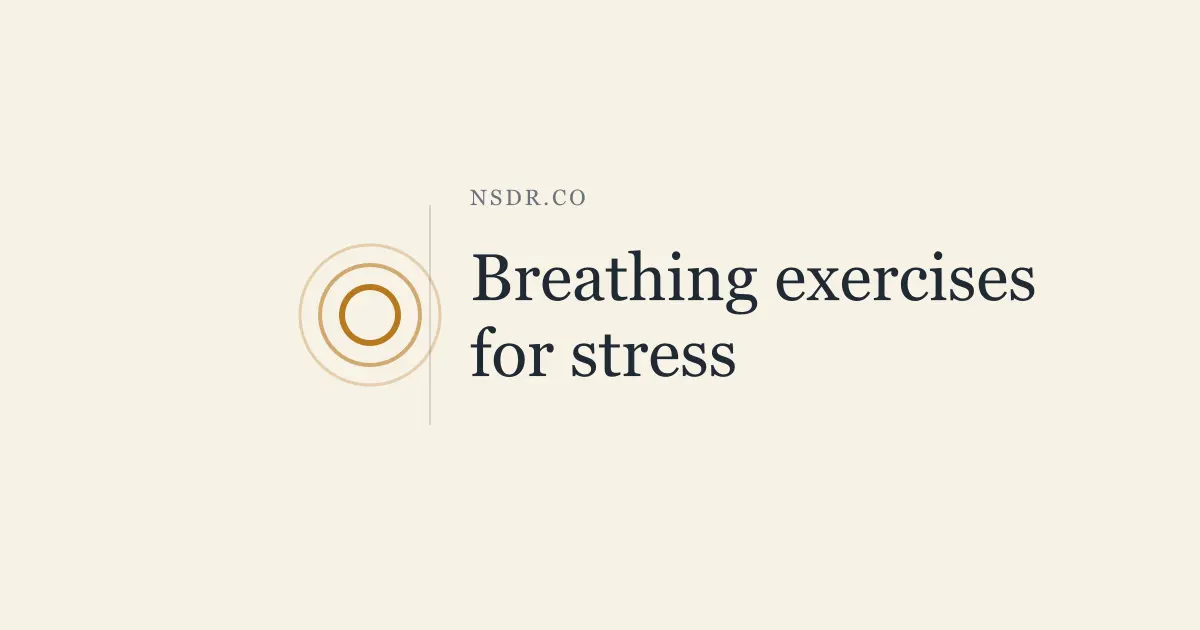 Breathing Exercises for Stress: 5 Techniques That Work Fast