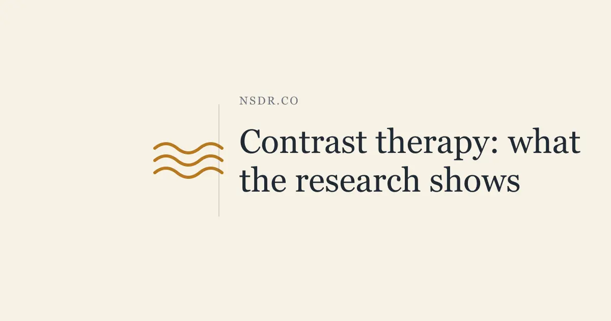 Contrast Therapy Benefits: What the Research Shows