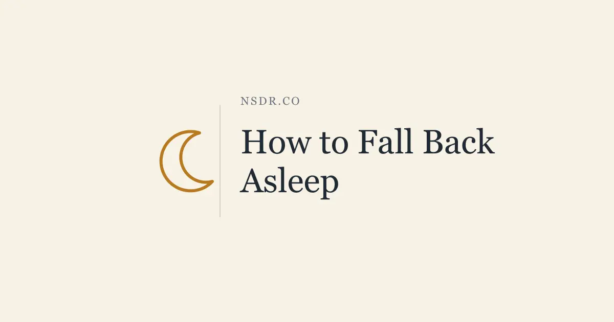 How to Fall Back Asleep: 7 Things to Try at 3am