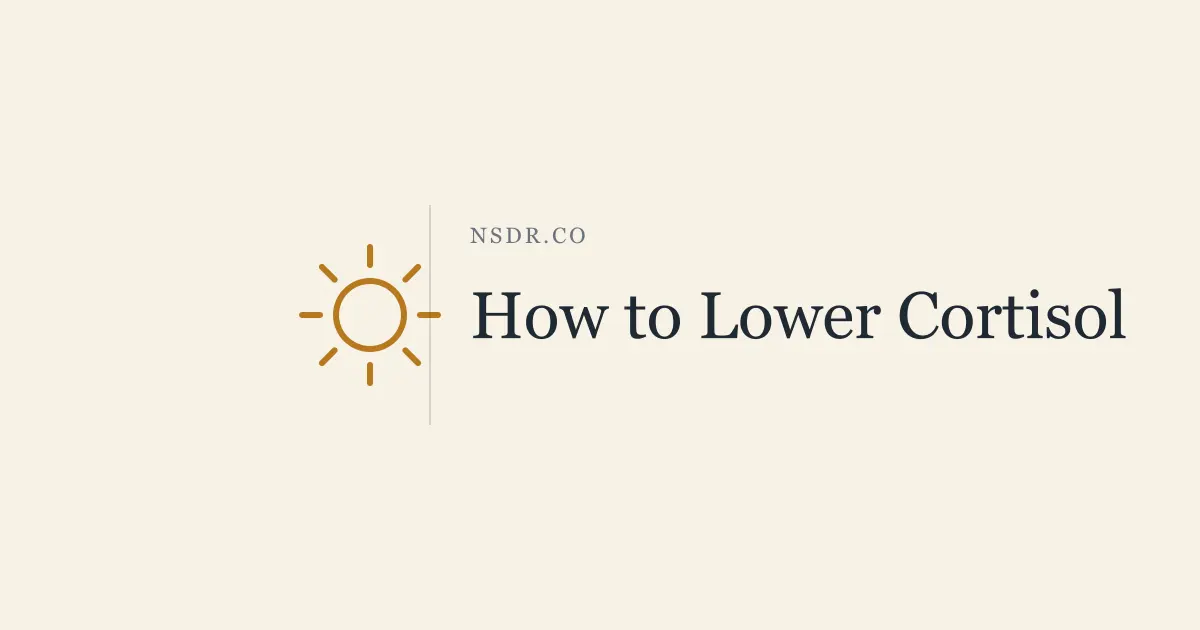 How to Lower Cortisol: The Timing-First Protocol
