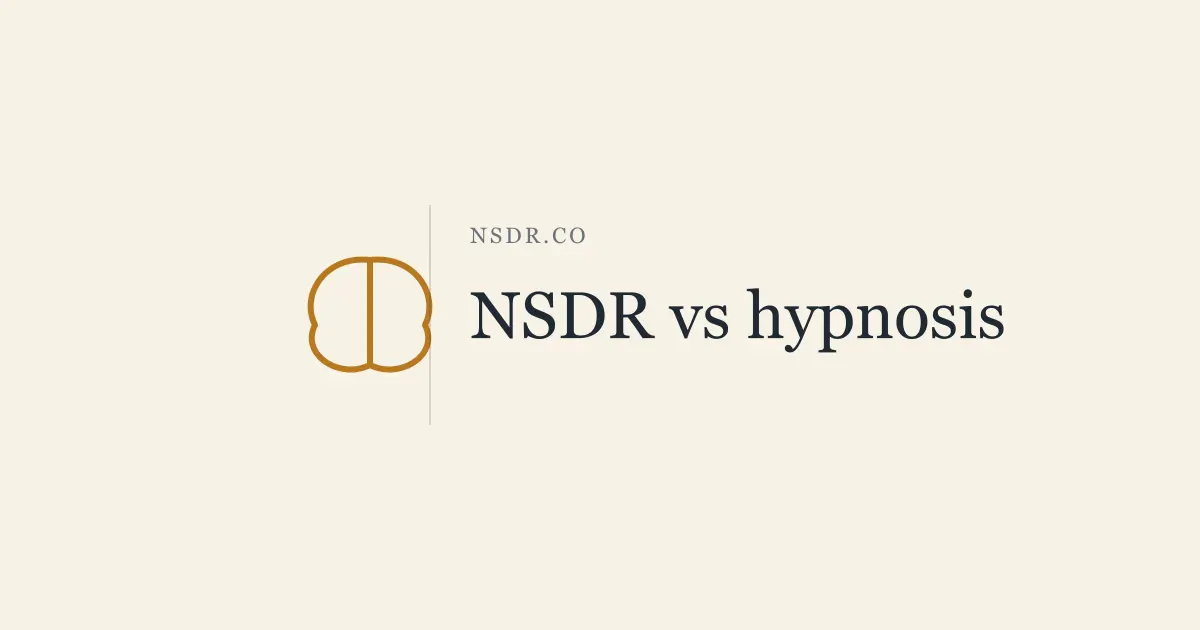 NSDR vs Hypnosis: How They Differ (and Which to Try)