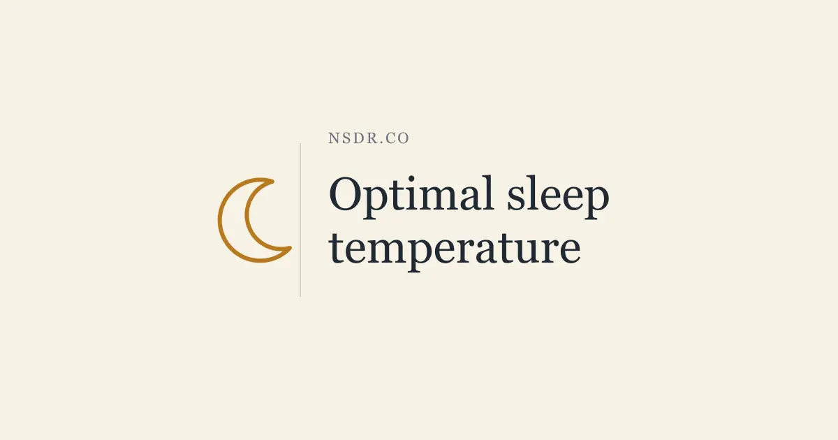 Optimal Sleep Temperature: How to Find Your Ideal Range